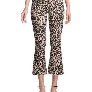 Paige High Rise Leopard Crop Flare